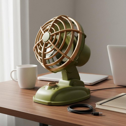 Ventilateur table rétro - de,