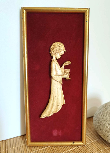 Cadre vintage bas relief - vintage,