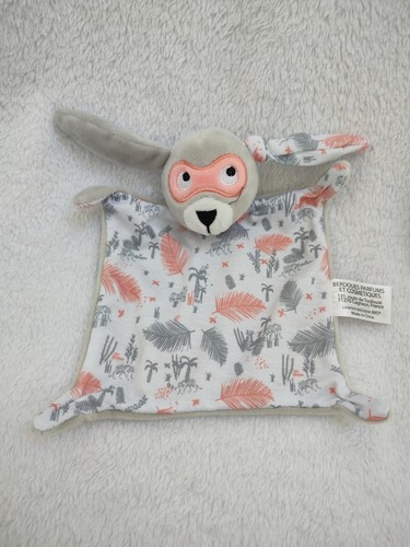 Doudou plat lapin masqué - doudou,