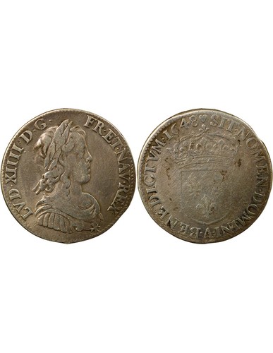 France louis xiv - xiv, ecu