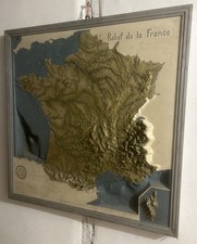 Carte Relief de la France