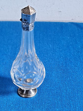 ANCIENNE VINAIGRETTE FLACON A SELS ARGENT ET CRISTAL