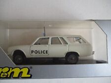 MINIATURE 1/43 PEUGEOT 504 break Dangel 4x4 blanc Police VEREM
