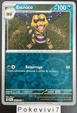 Carte Pokemon ESCROCO 058/086 REVERSE EV10.5 Foudre Noire BLK FR NEUF