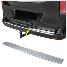pour MERCEDES VITO W447 2014+ Chromé Arrière Protection Pare chocs BRILLANT