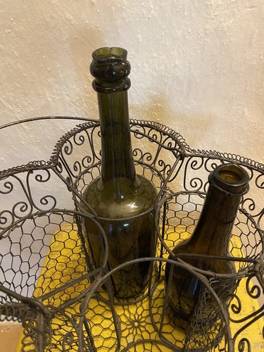 Panier porte bouteilles fil - panier,
