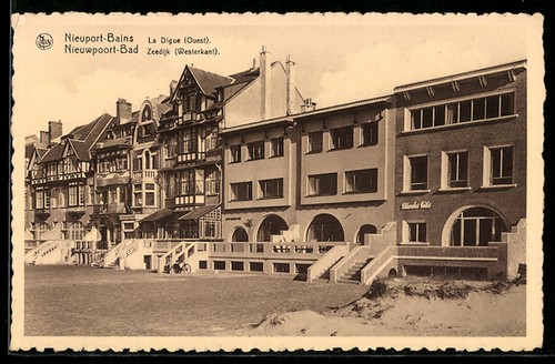 Cpa nieuport bains - cpa, digue