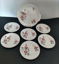  Royal d’Albert Water Meadow Service à gâteaux Vintage des années 1950