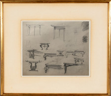 DESSIN ORIGINAL DE MOBILIER DE