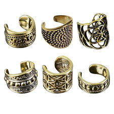 Anneau D'Oreille Pince Oreille Clip Agrafe Boucle Laiton Vintage Antique Bali