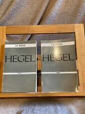 Hegel La Poésie éditions Aubier 1965 2 volumes