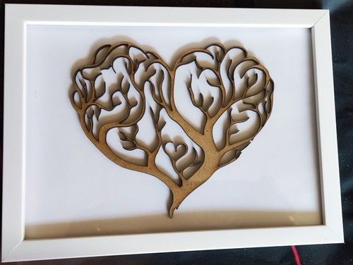 Cadre coeur arbre vie - coeur,