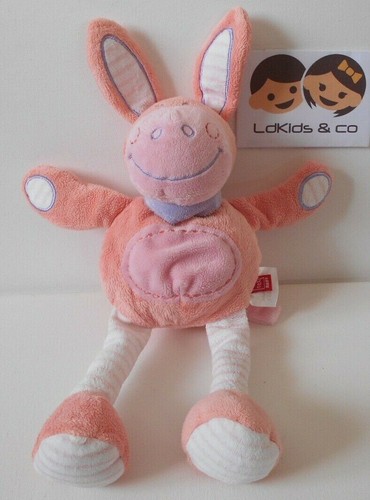 Doudou ane cheval zebre rose - ane,