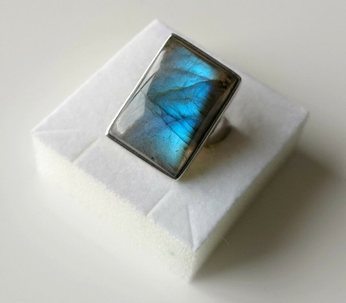 Bague labradorite taille - en, labradorite 