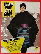 Publicité de presse: Vêtements 3 SUISSES Courtelle Look 82 Grand Prix Mode 1982
