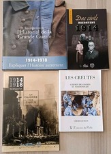 Lot 4 livres sur la 1ere guerre mondial 1914 1918 Aisne Soissons...