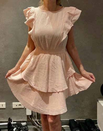 Robe rose m évasé - robe, t