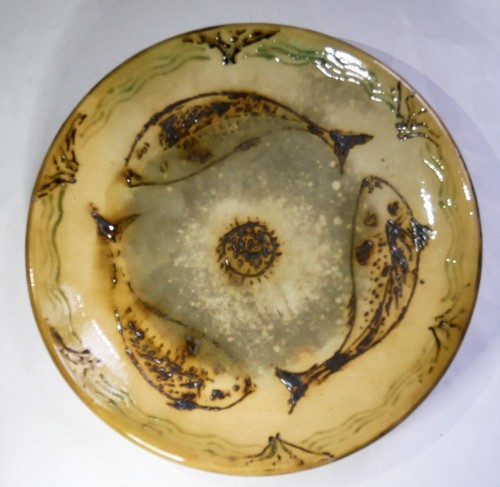 Grand plat assiette poissons - plat,
