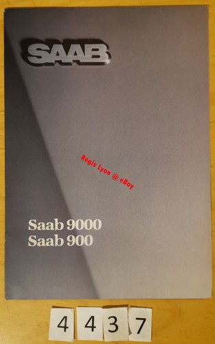 Saab gamme 900 9000 brochure - gamme,
