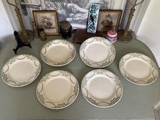 6 Assiettes plates - Creil et Montereau - Modèle Napoléon