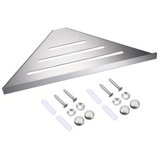 Étagère de douche d’angle étagère en acier inox étagère murale triangulaire p...