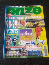 Magazine Onze Mondial Hors Serie n°29 Guide du championnat division 1 de 1998-99