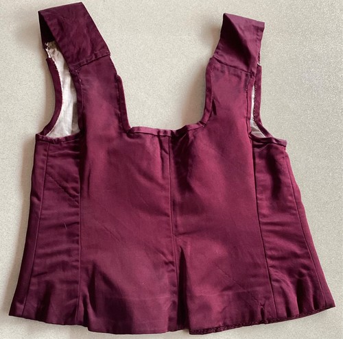 Ancien bustier corset satin - bustier,