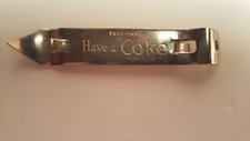 Coca-Cola Drink/can bottle opener vintage ECKO-Chicago 3 7/8" long new
