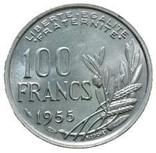 100 francs Cochet 1955 en cupro-nickel n°1