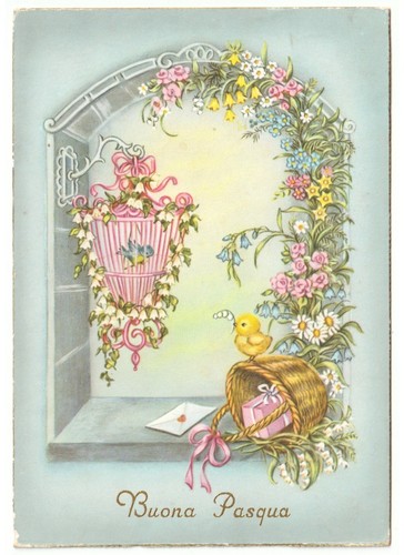 Carte postale vintage pâques - vintage,