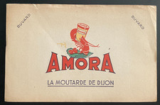 BUVARD PUBLICITAIRE "  AMORA  MOUTARDE  DE DIJON   "