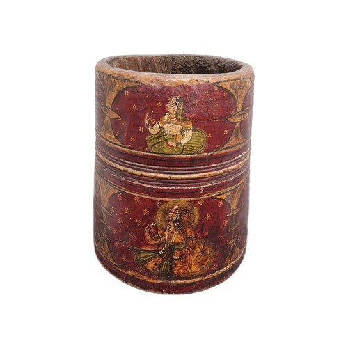 Mortier polychrome bois - mortier,