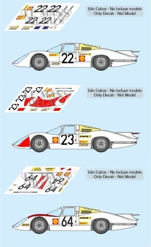 Decals porsche 908 - decals, le