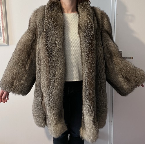 Manteau fourrure renard - fourrure, de