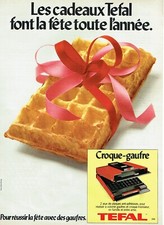 Publicité Advertising 0524 1979  Tefal   les cadeaux font la fete  croque gaufre