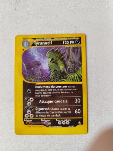 Carte pokemon tyranocif - carte,