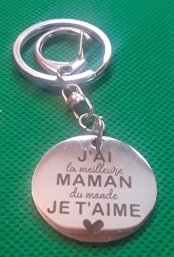 Porte clef fête des - porte, clef.