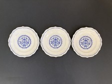 LOT 3 PETITE ASSIETTE Ø23 FAÏENCE FINE GIEN DÉCOR ROUEN SERVICE 1935 IVOIRE