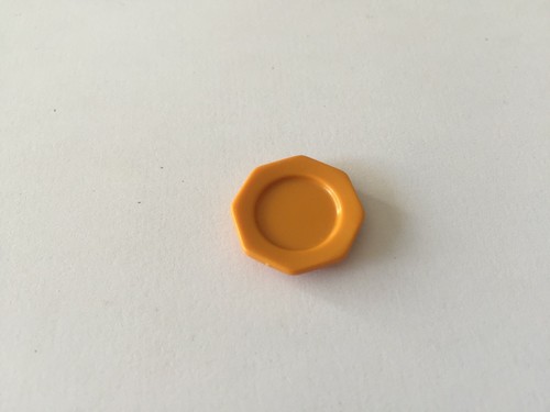 Grande assiette orange pièce
