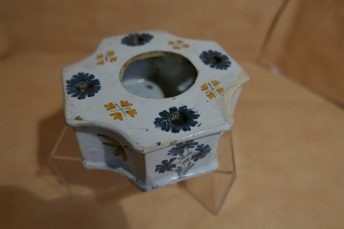 Encrier faience eme xviii - 18,