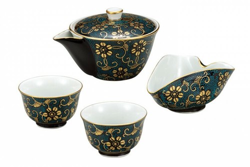 Kutani yaki japonais vert thé - yaki,