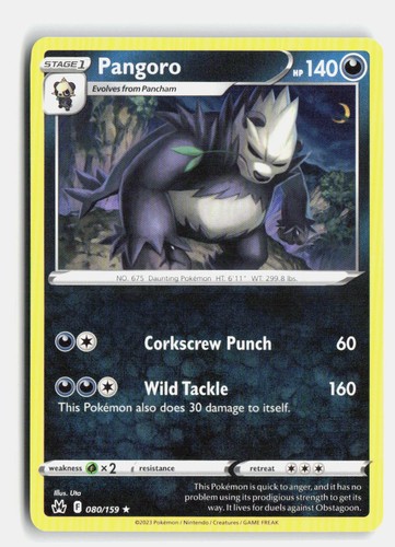 Pangoro 080 159 rare - pangoro, 080/159