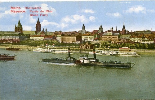 Carte allemagne mainz - allemagne,