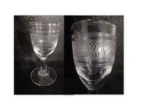 Verre liqueur ancien ciselé - verre,