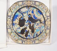Assiette De Noël Rosenthal Studio-Linie Björn Wiinblad 1977 En Verre Avec OVP