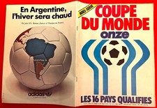 FOOTBALL ONZE HS n°7 GUIDE DU MUNDIAL 1978 EN ARGENTINE LES 16 PAYS QUALIFIES