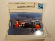 MAX HOLSTE MH 1521 BROUSSARD   fiche aviation plane lobbycard carte avion  