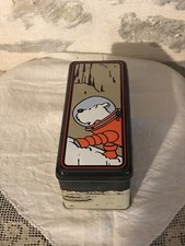 Boîte biscuits rectangulaire en métal "TINTIN" Objectif Lune Hergé 2019.