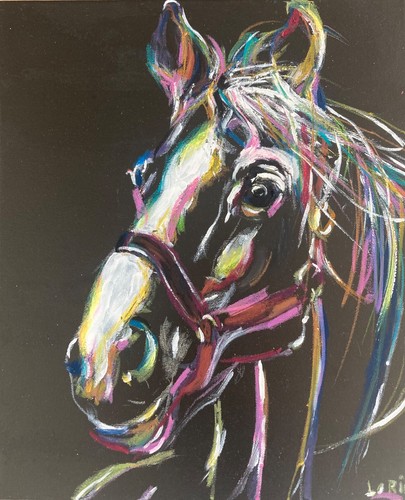 Tableau tête cheval art - tête, cheval,