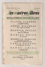 Les Oeuvres libres Nouvelle